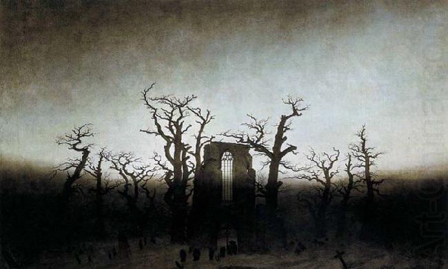 The Abbey in the Oakwood, Caspar David Friedrich